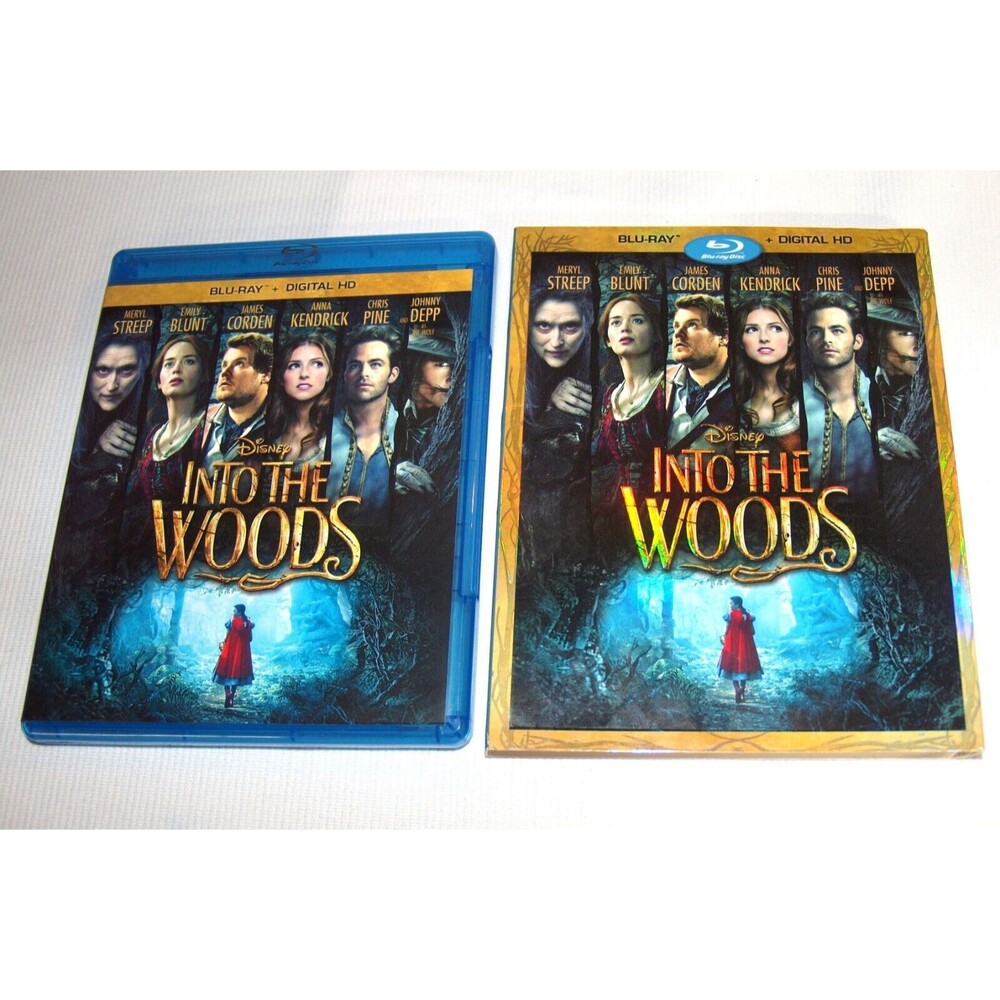 Disney's Into The Woods Blu Ray 2014 Blu-Ray Anna Kendrick Johnny Depp